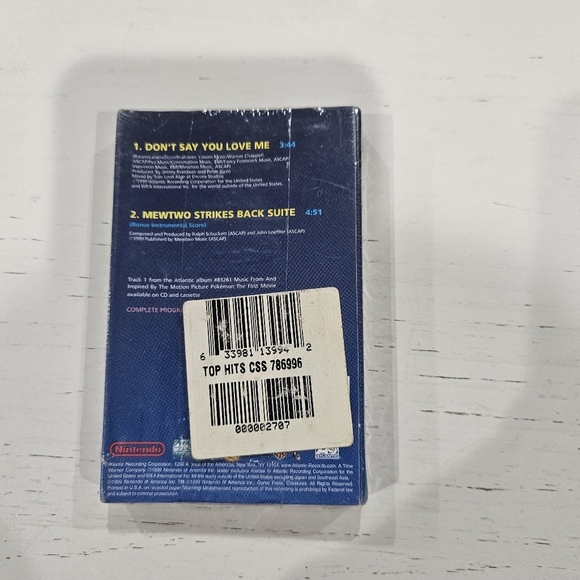 Pokémon The First Movie (Music From And Inspired By The Motion Picture) Cassette - Picture 5 of 8